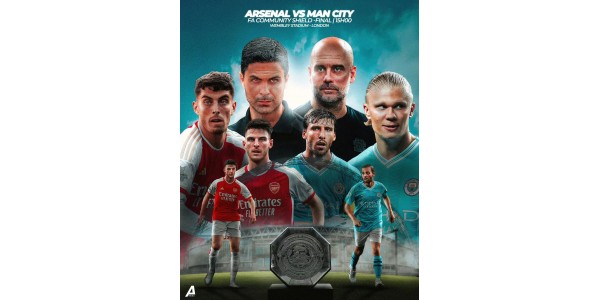 Arsenal en Manchester City penalty shootout tegenaanval, trots op de Football Community Shield